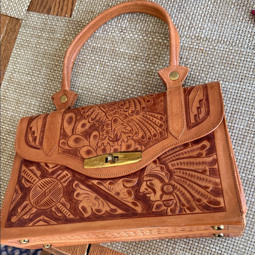 Artisan Tan Leather Shoulder Bag